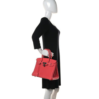 Hermes Togo Verso Birkin 30 Rose Texas Orange 3 of 35
