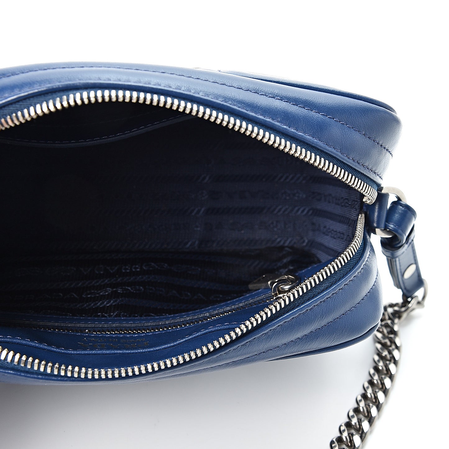 Soft Calfskin Diagramme Crossbody Bag Bluette