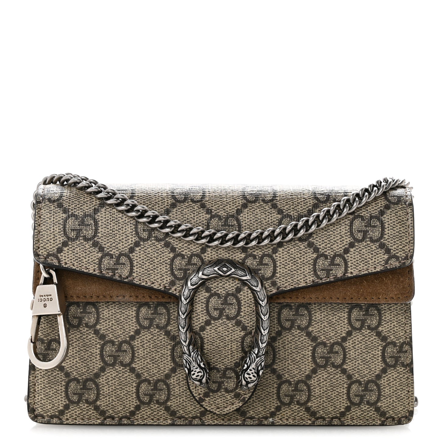 GG Supreme Monogram Super Mini Dionysus Shoulder Bag Taupe