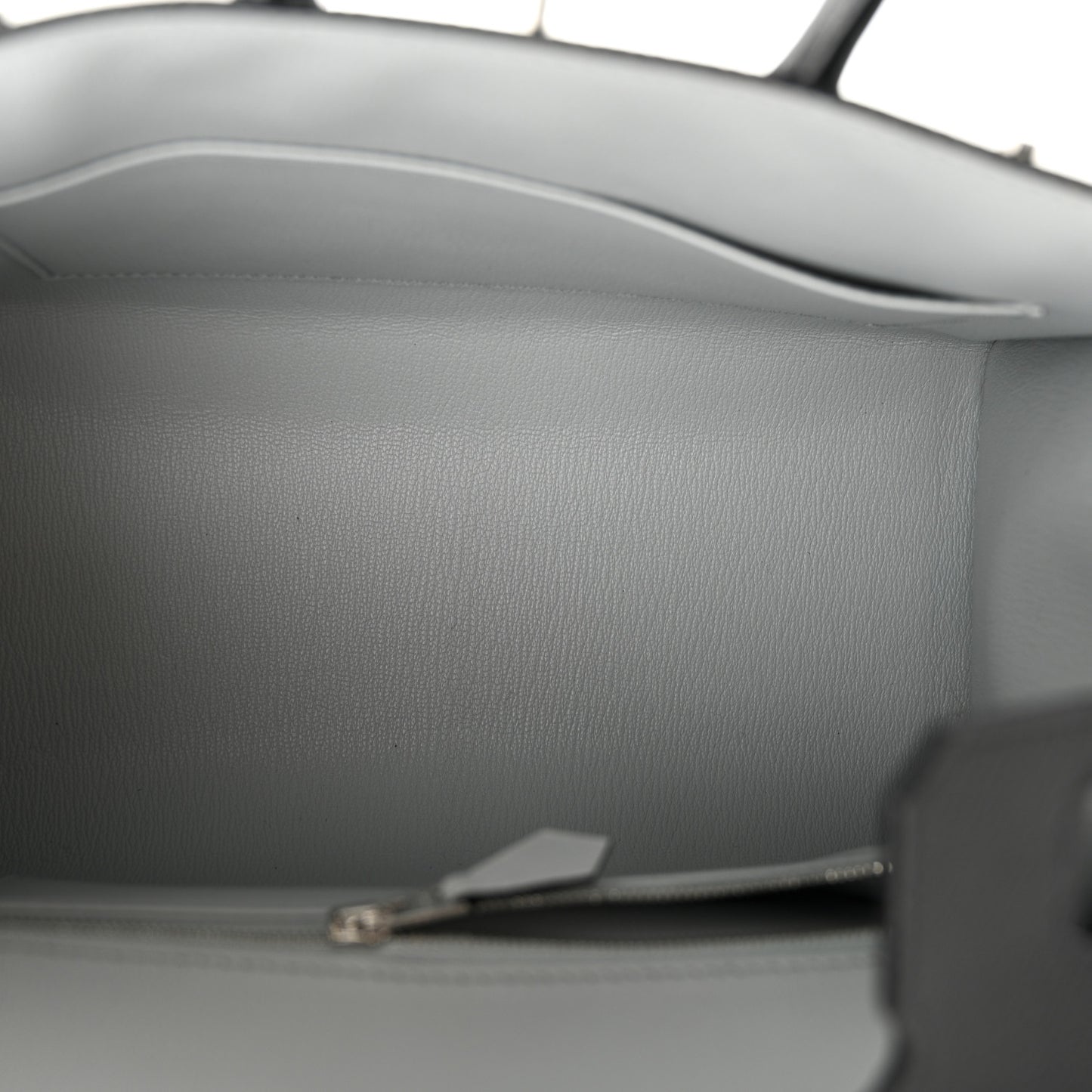 Epsom Horseshoe Birkin Sellier 25 Black Bleu Pale