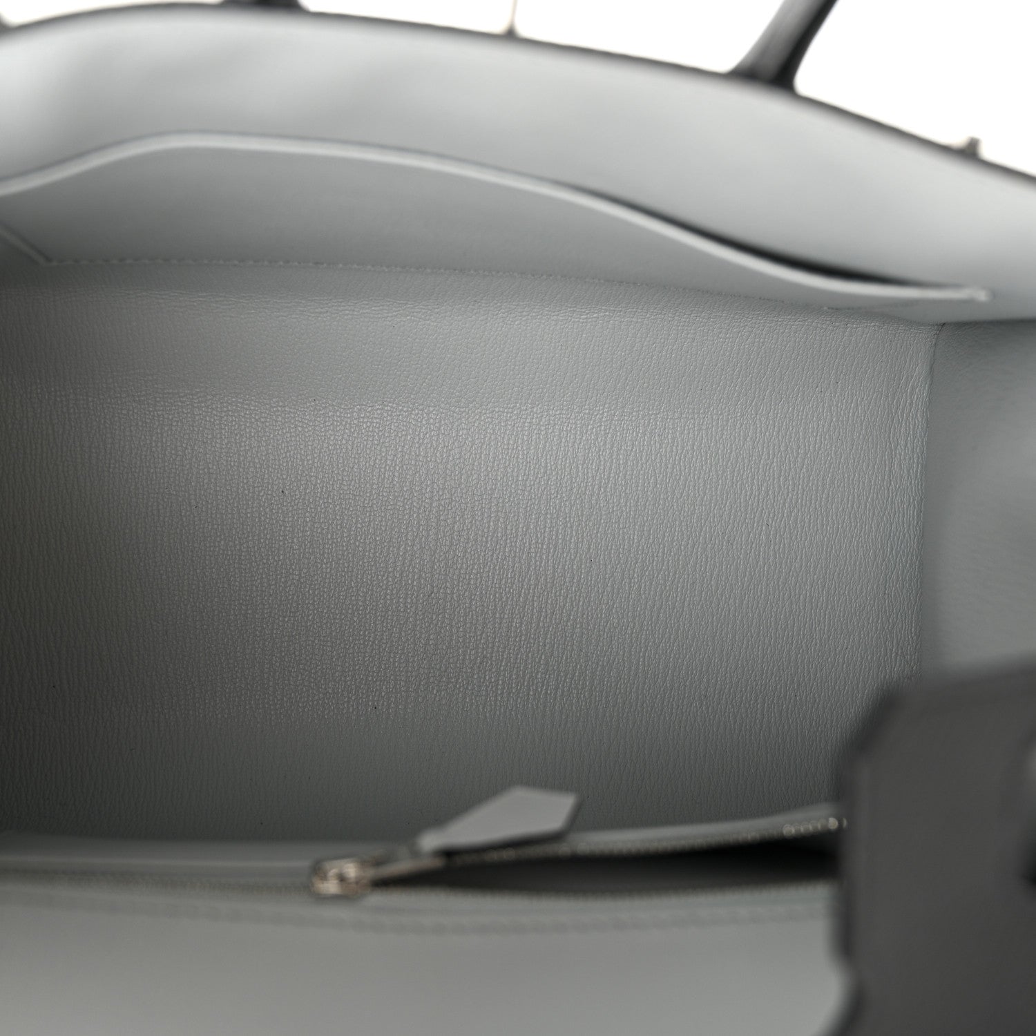 Hermes Epsom Horseshoe Birkin Sellier 25 Black Bleu Pale 5 of 11