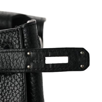 Hermes Taurillon Clemence Jypsiere 28 Black 7 of 10