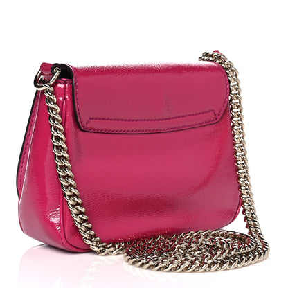 Gucci Vernice Naplack Small Soho Flap Crossbody Bright Bougainvillea 3 of 9