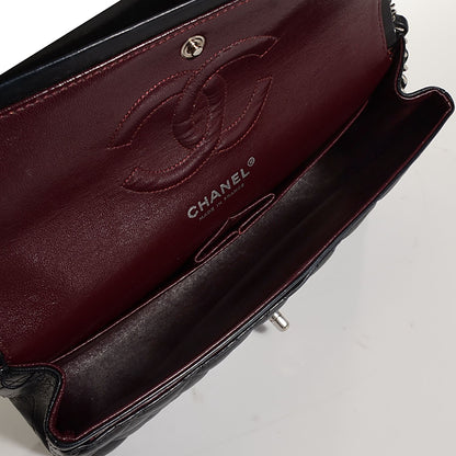 Chanel Lambskin Quilted Medium Double Flap Black 9 of 26