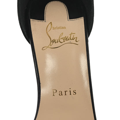 Christian Louboutin Nappa Priyadora 100 Studded Sandals 39 Black Silver 9 of 14