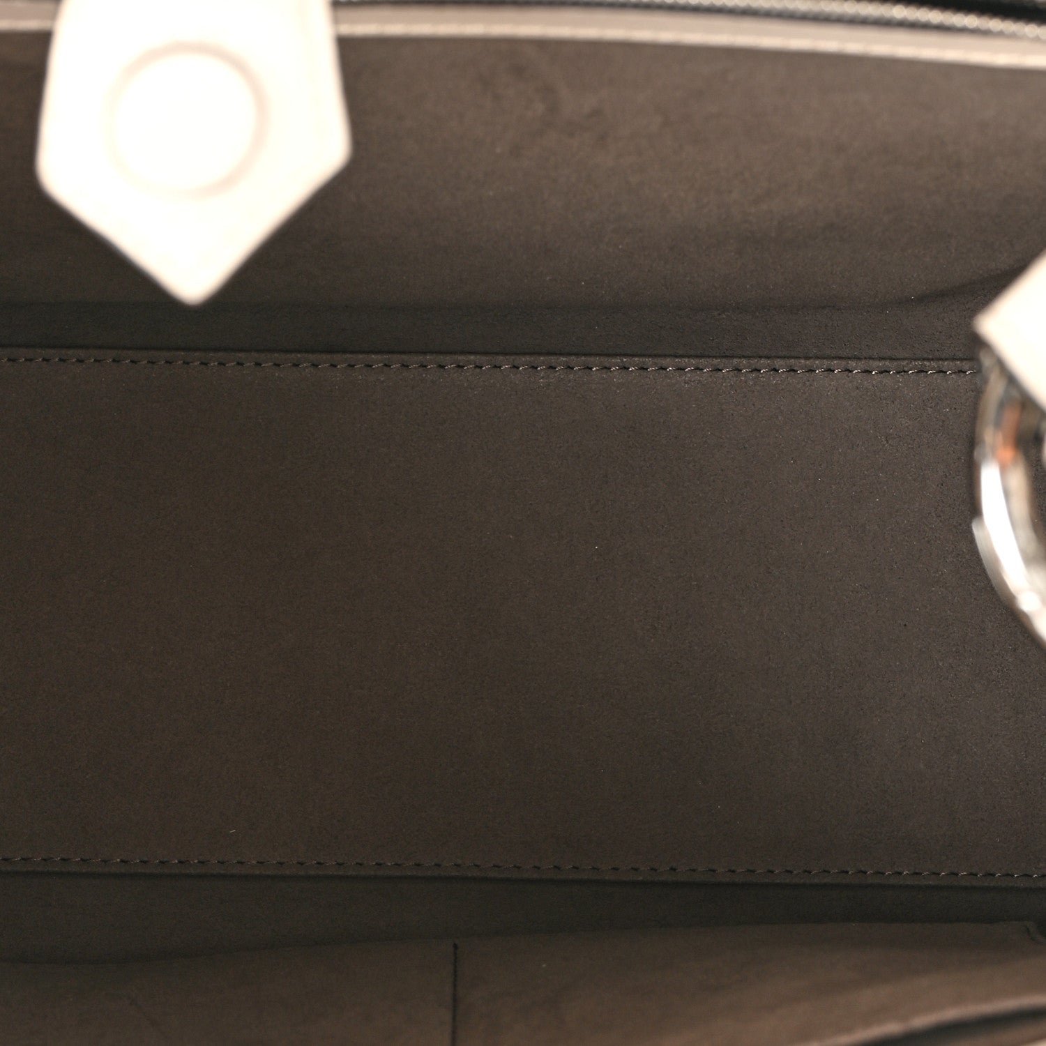 Fendi Vitello Century F is Whipstitch Bi-Color Regular Runaway Satchel Camelia Orzo Multicolor 5 of 14