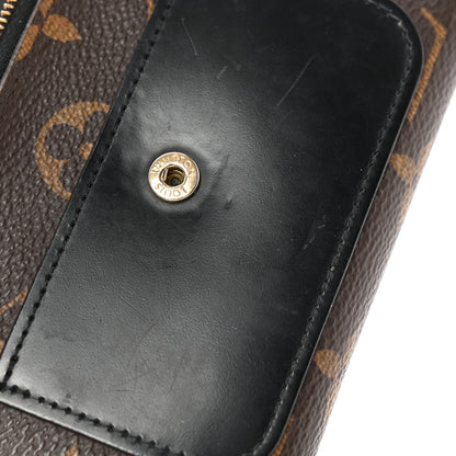 Louis Vuitton Monogram Flower Lock Compact Wallet Black 10 of 12