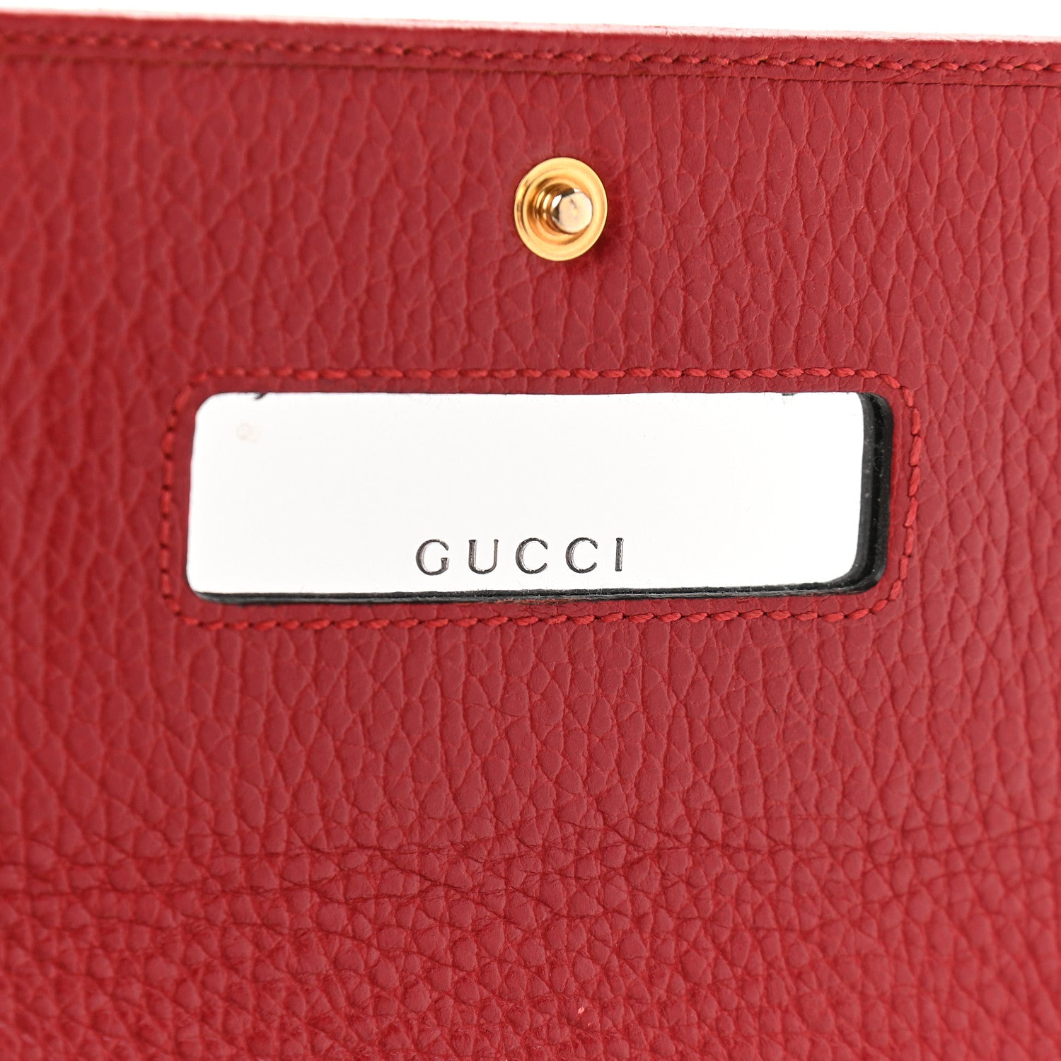 Gucci Dollar Calfskin Petite GG Marmont Wallet Chain Bag Hibiscus Red 6 of 9