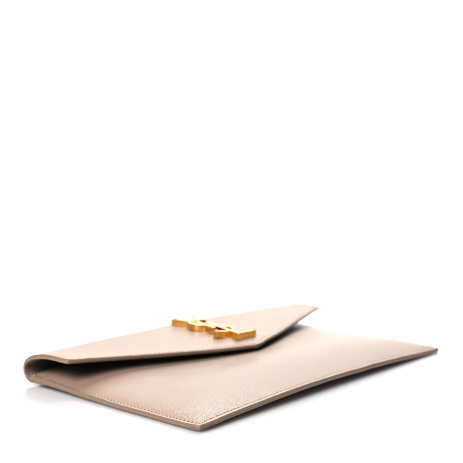 Saint Laurent Grain De Poudre Uptown Pouch Dark Beige 4 of 10