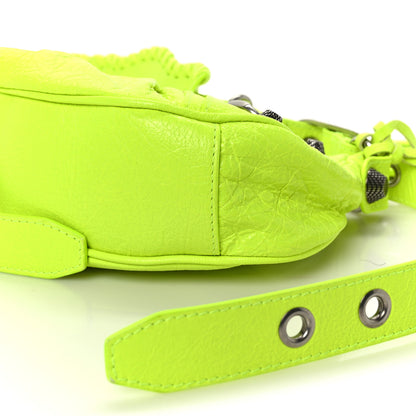 Balenciaga Agneau Arena Le Cagole Shoulder Bag XS Fluo Yellow 11 of 11