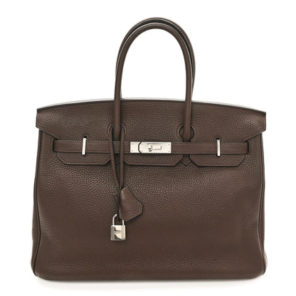 Hermes Taurillon Clemence Birkin 35 Cafe 1 of 12