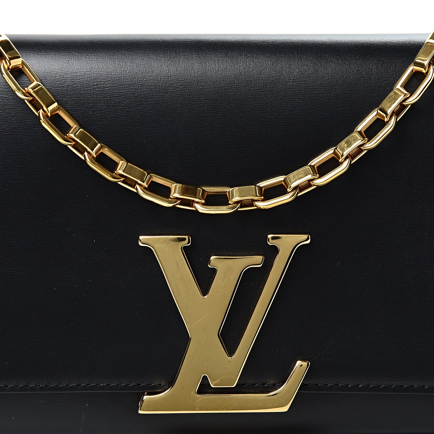 Calfskin Chain Louise MM Black