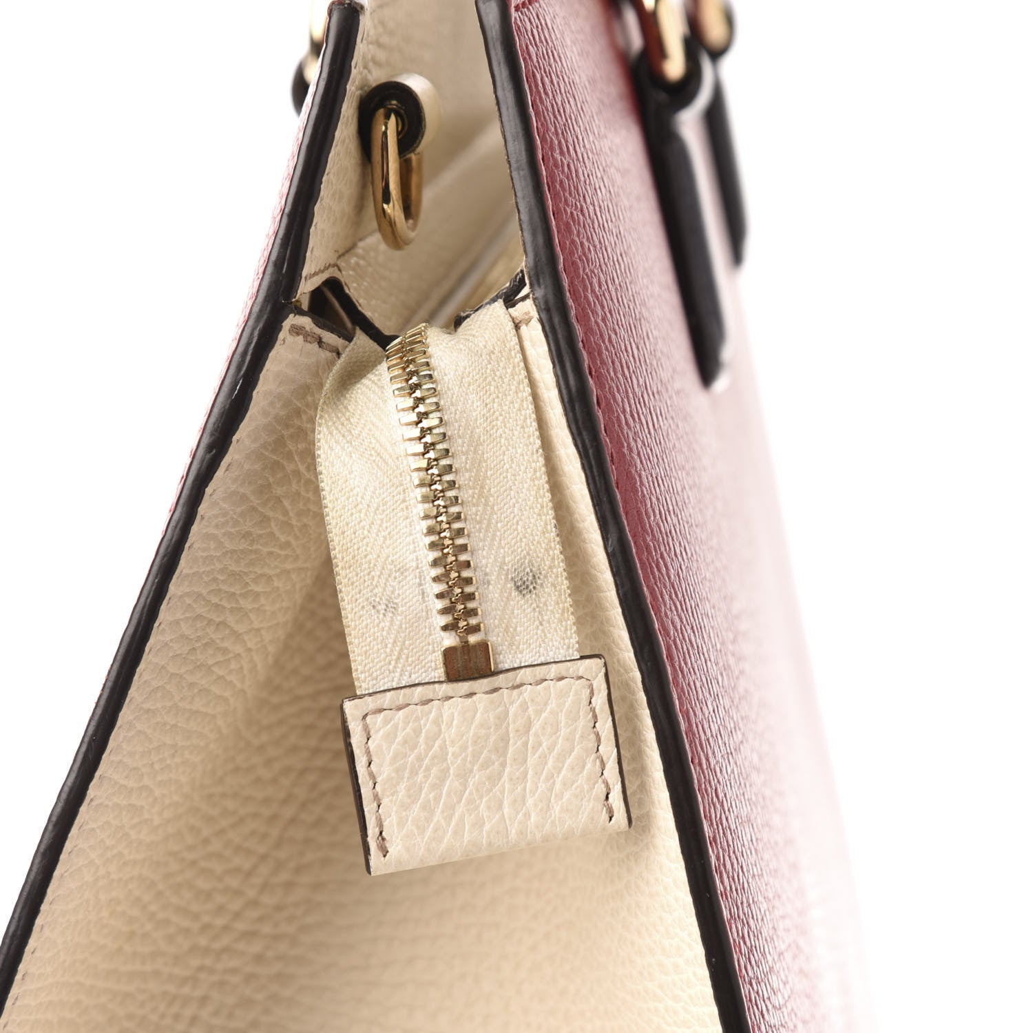 Gucci Dollar Calfskin Large Soho Top Handle Satchel Hibiscus Red Mystic White Blue 17 of 19