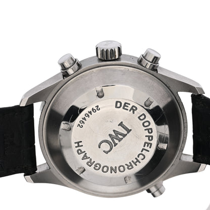 IWC Stainless Steel Alligator 42mm Spitfire Double Chronograph Automatic Watch IW371343 4 of 4