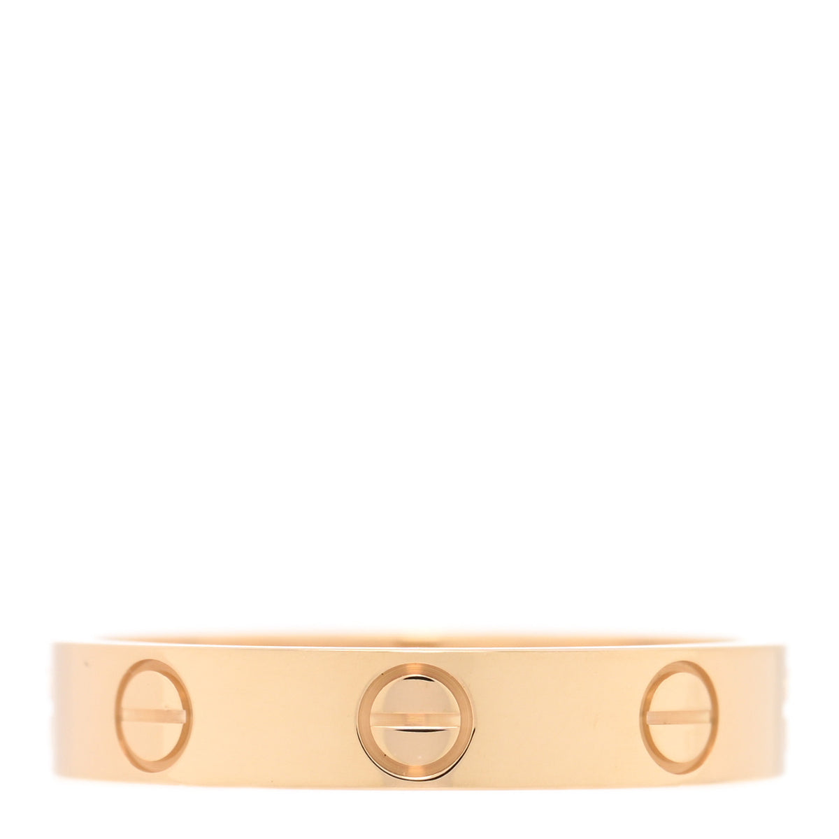 Cartier 18K Yellow Gold 3.5mm LOVE Wedding Band Ring 53 6.5 3 of 4