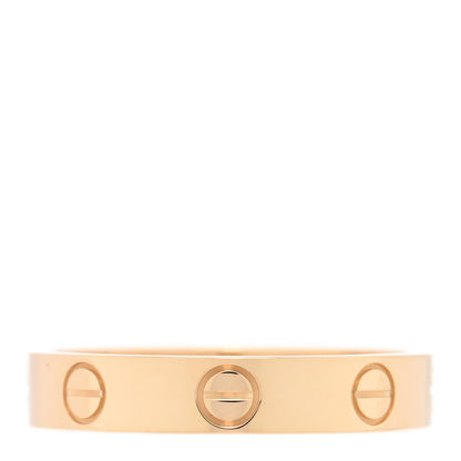 Cartier 18K Yellow Gold 3.5mm LOVE Wedding Band Ring 53 6.5 3 of 4