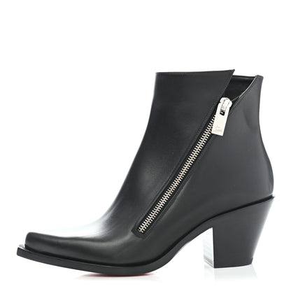 Christian Louboutin Calfskin Santiazip 65 Ankle Bootie 35 Black 1 of 7