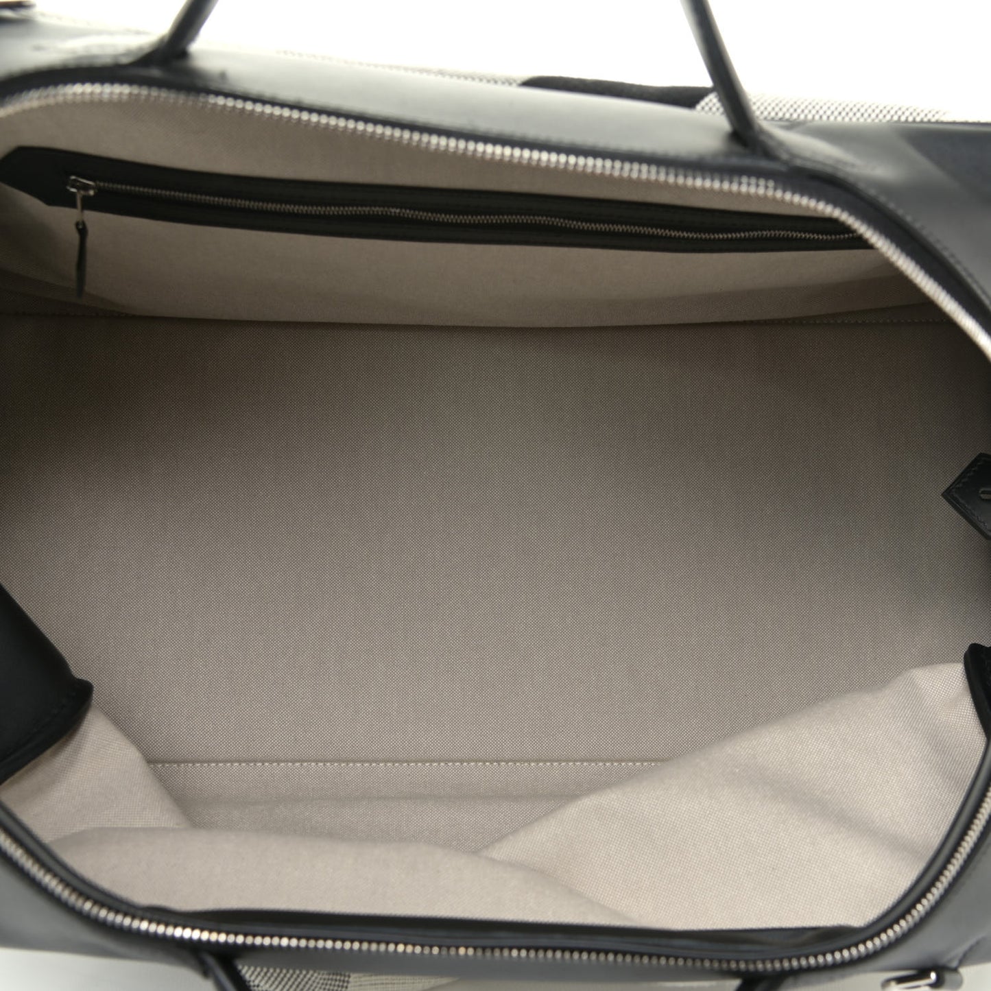 Toile H Sombrero II Bayadere Cavour Bag Ecru Black