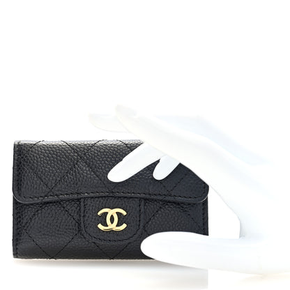 Chanel Caviar Quilted 6 Key Holder Black 2 of 8