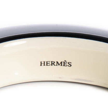 Hermes Lacquered Wood Ariodante Bracelet Noir S 3 of 6