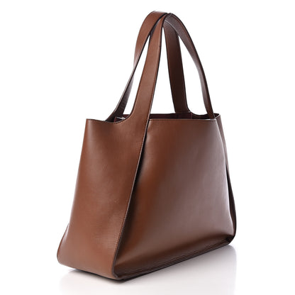 Stella McCartney Eco Alter Nappa East West Perforated Tote Brown 4 of 11