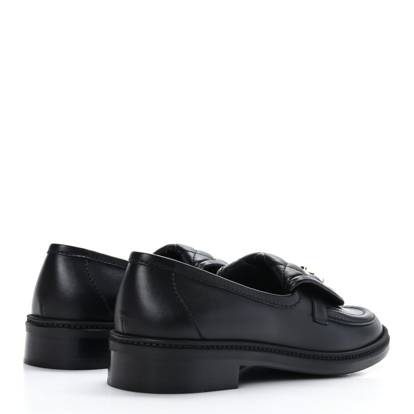 Lambskin Quilted CC Turnlock Loafers 41 Black