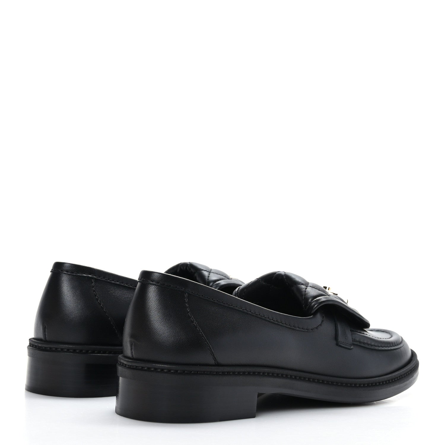 Chanel Lambskin Quilted CC Turnlock Loafers 41 Black 4 of 8