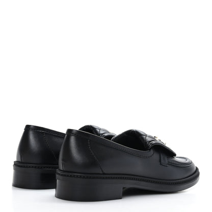 Chanel Lambskin Quilted CC Turnlock Loafers 41 Black 4 of 8