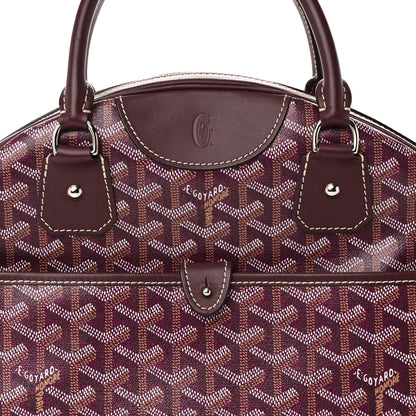 Goyard Goyardine Saint Jeanne MM Bowler Burgundy 7 of 9