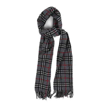 Burberry Cashmere Check Scarf Grey 1 of 3