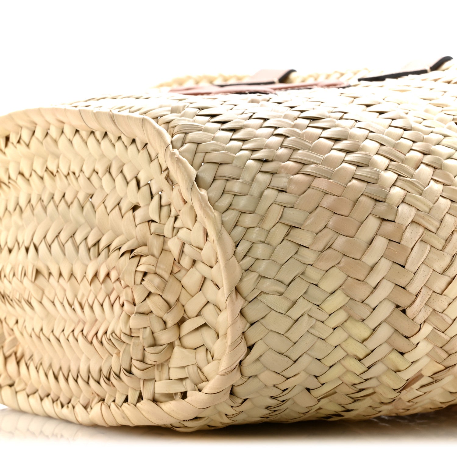 Celine Palm Leaf Calfskin Triomphe Teen Panier Tan 10 of 11