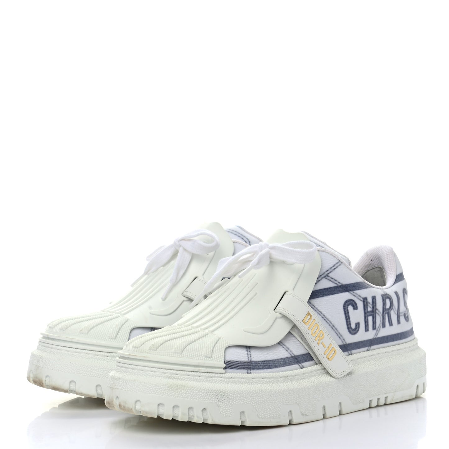 Nylon Mesh Dior-ID Platform Sneakers 38 Bleu France