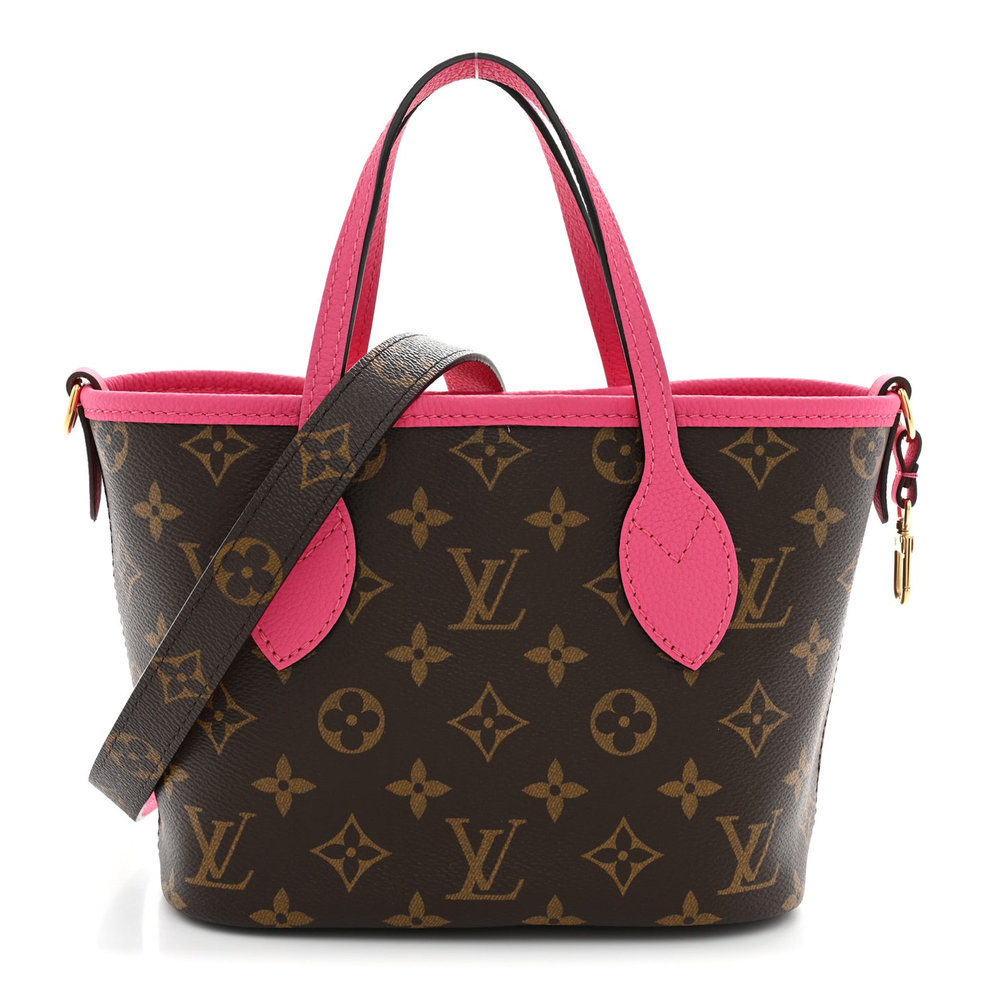 Monogram Neverfull Inside Out Bandouliere BB Rose Pondichery