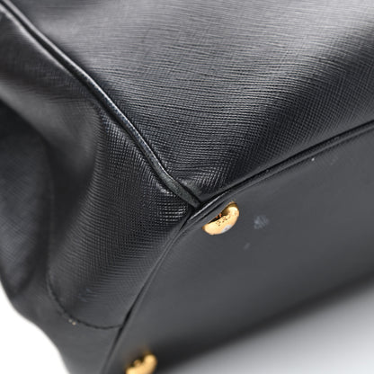 Prada Saffiano Large Galleria Double Zip Tote Black 13 of 23