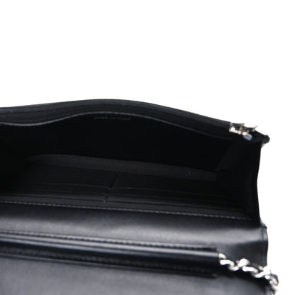 Chanel Sequin CC Wallet On Chain WOC Black 5 of 11