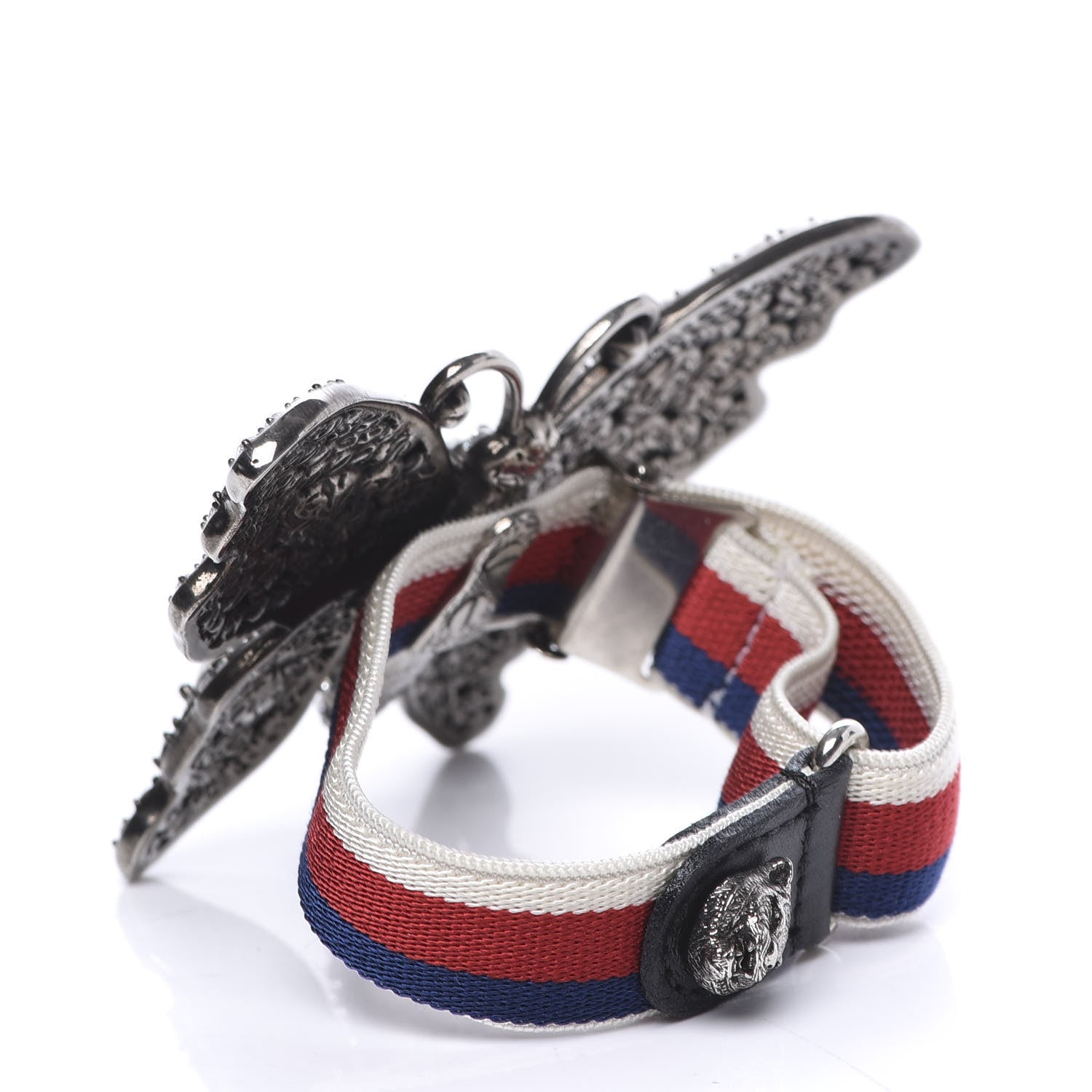 Gucci Web Crystal Butterfly Bracelet 2 of 4