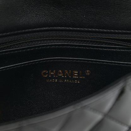 Chanel Patent Enamel Quilted Small Coco Hearts Square Flap Black 6 of 10