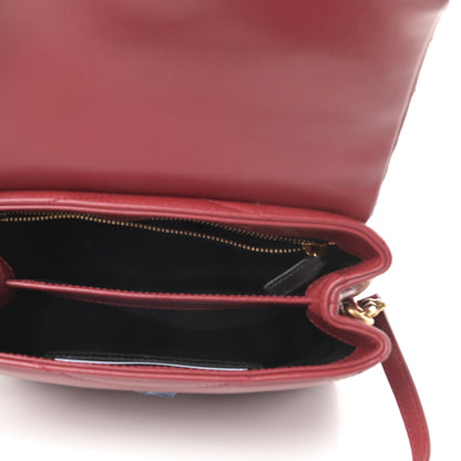 Saint Laurent Calfskin Y Quilted Monogram Toy Loulou Crossbody Bag Opyum Red 5 of 10