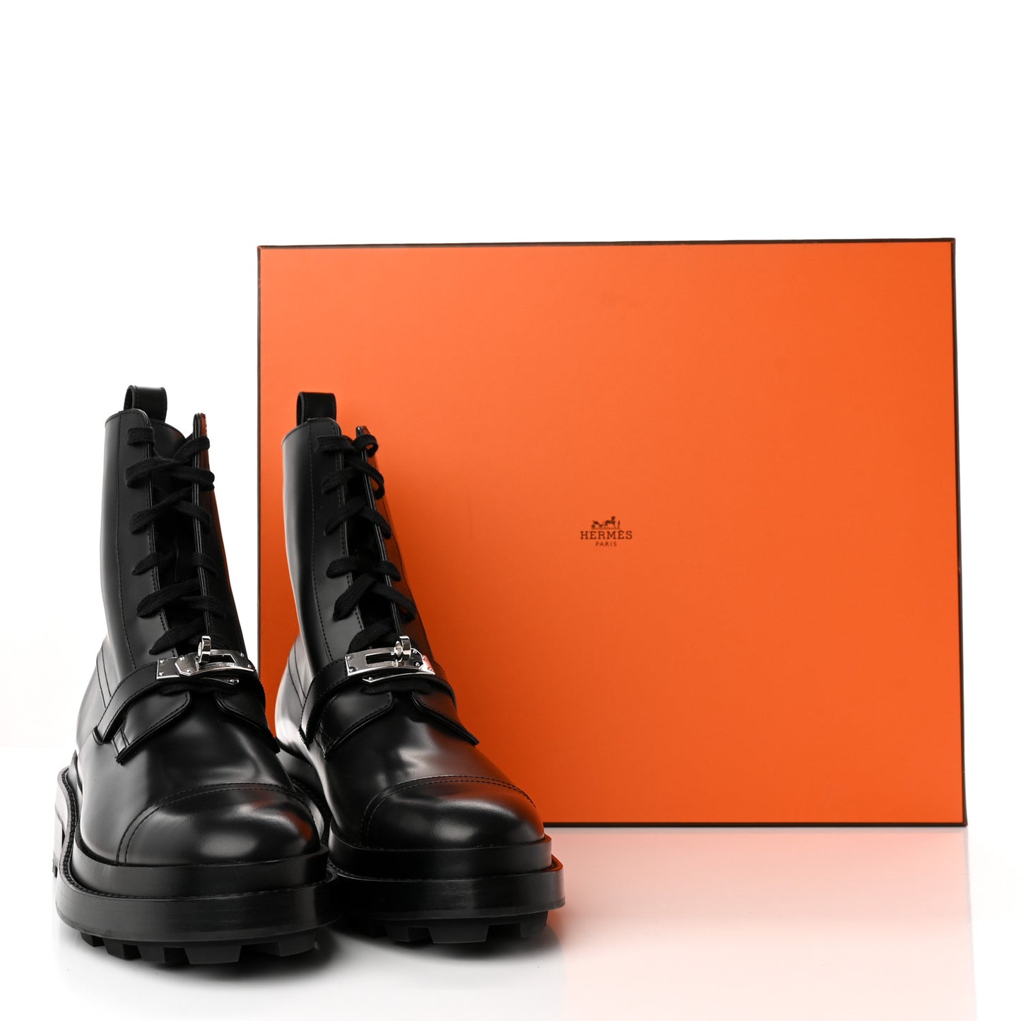 Glossed Calfskin Funk Ankle Boots 38 Black