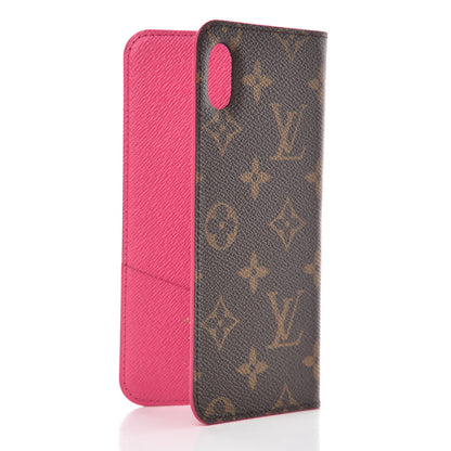 Louis Vuitton Monogram iPhone XS Max Folio Case Rose Pop 3 of 9