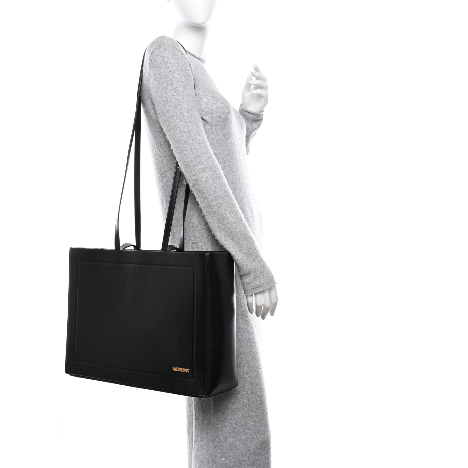 Jacquemus Smooth Calfskin Le Cabas Neve Tote Black 2 of 12