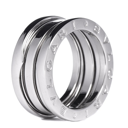 Bulgari 18K White Gold B.Zero1 Three-Band Ring 48 4.5 5 of 5