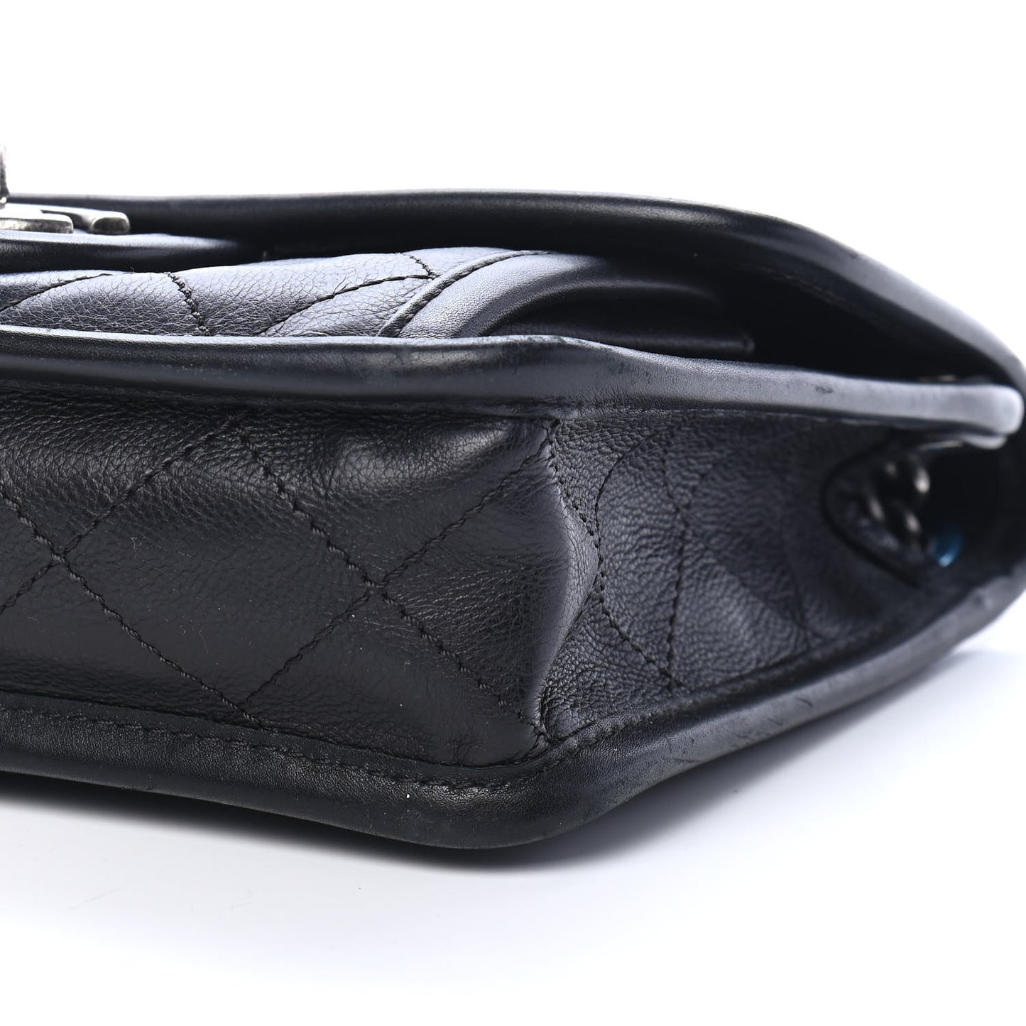 Calfskin Quilted Mini French Riviera Flap Black