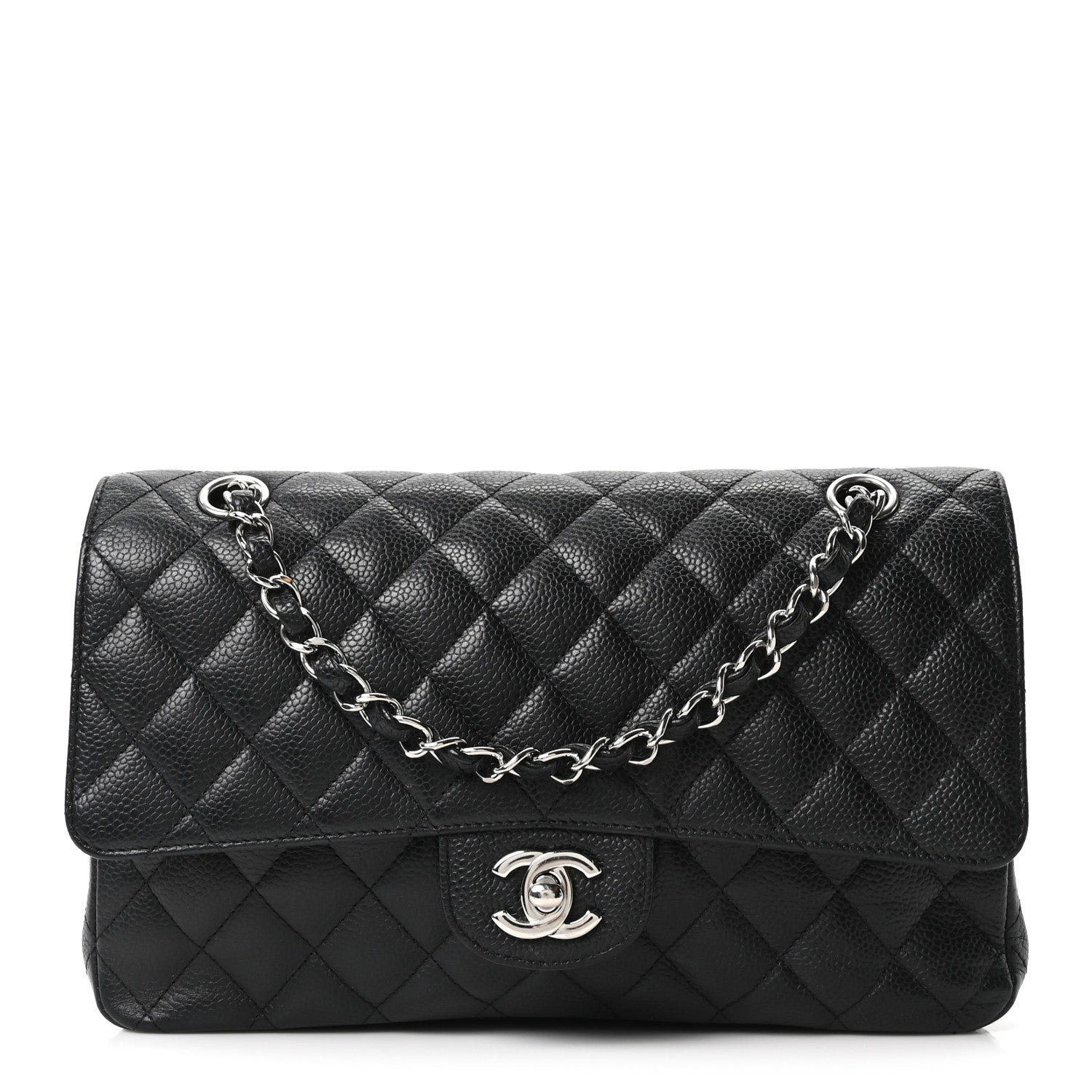 Chanel Caviar Quilted Medium Double Flap Black 1 of 10