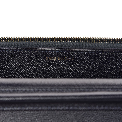 Chanel Caviar Quilted Golden Class Wallet On Chain WOC Navy 7 of 12