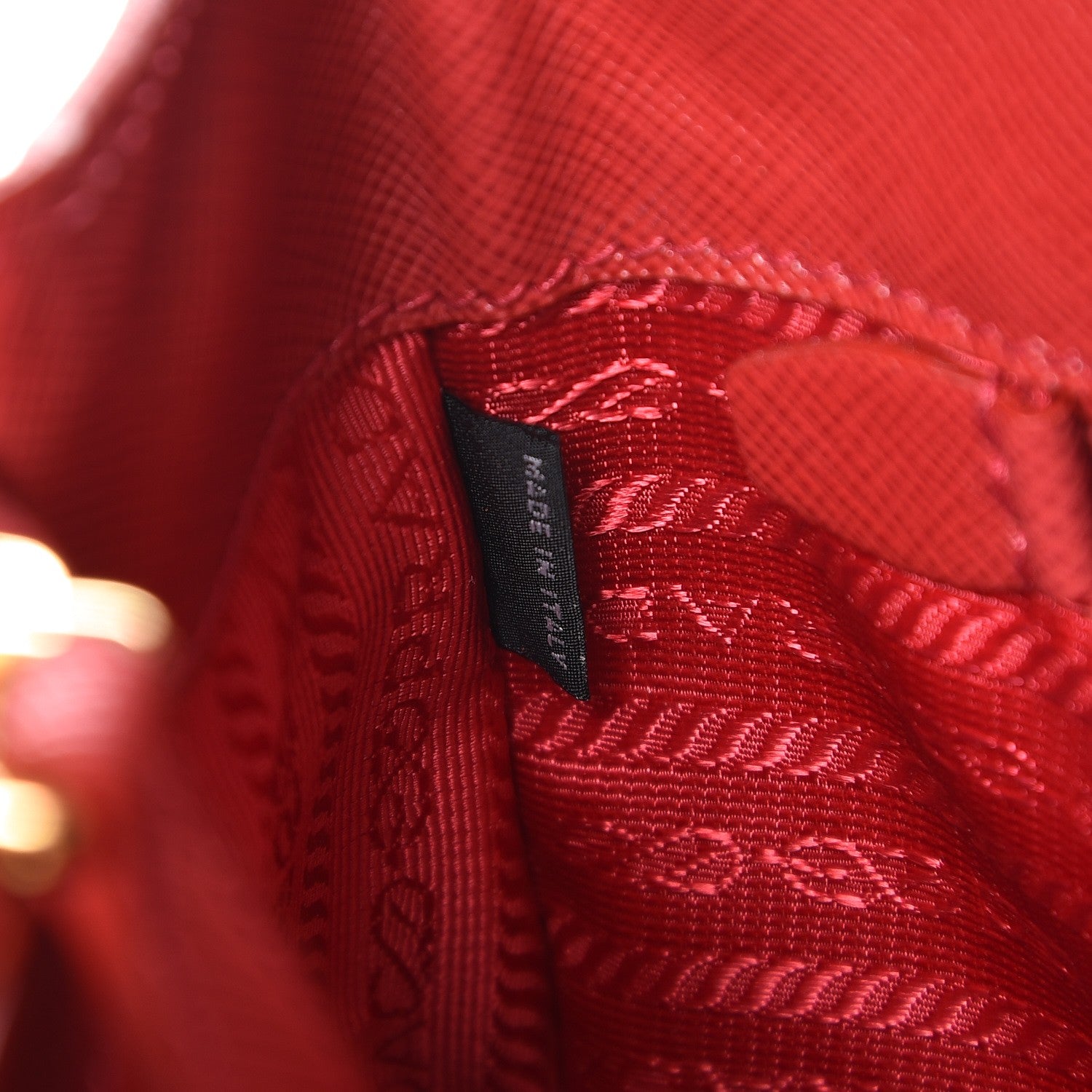 Prada Saffiano Lux Parabole Tote Fuoco 7 of 7