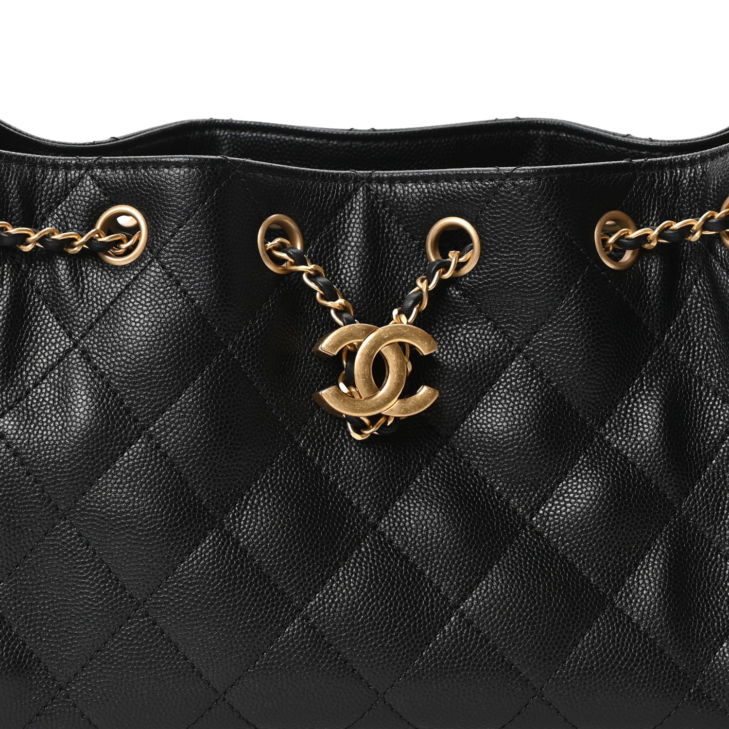 Chanel Caviar Quilted Mini Chanel 25 Handbag Black 8 of 10