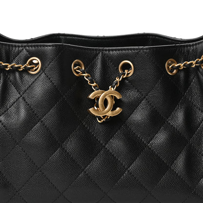 Chanel Caviar Quilted Mini Chanel 25 Handbag Black 8 of 10