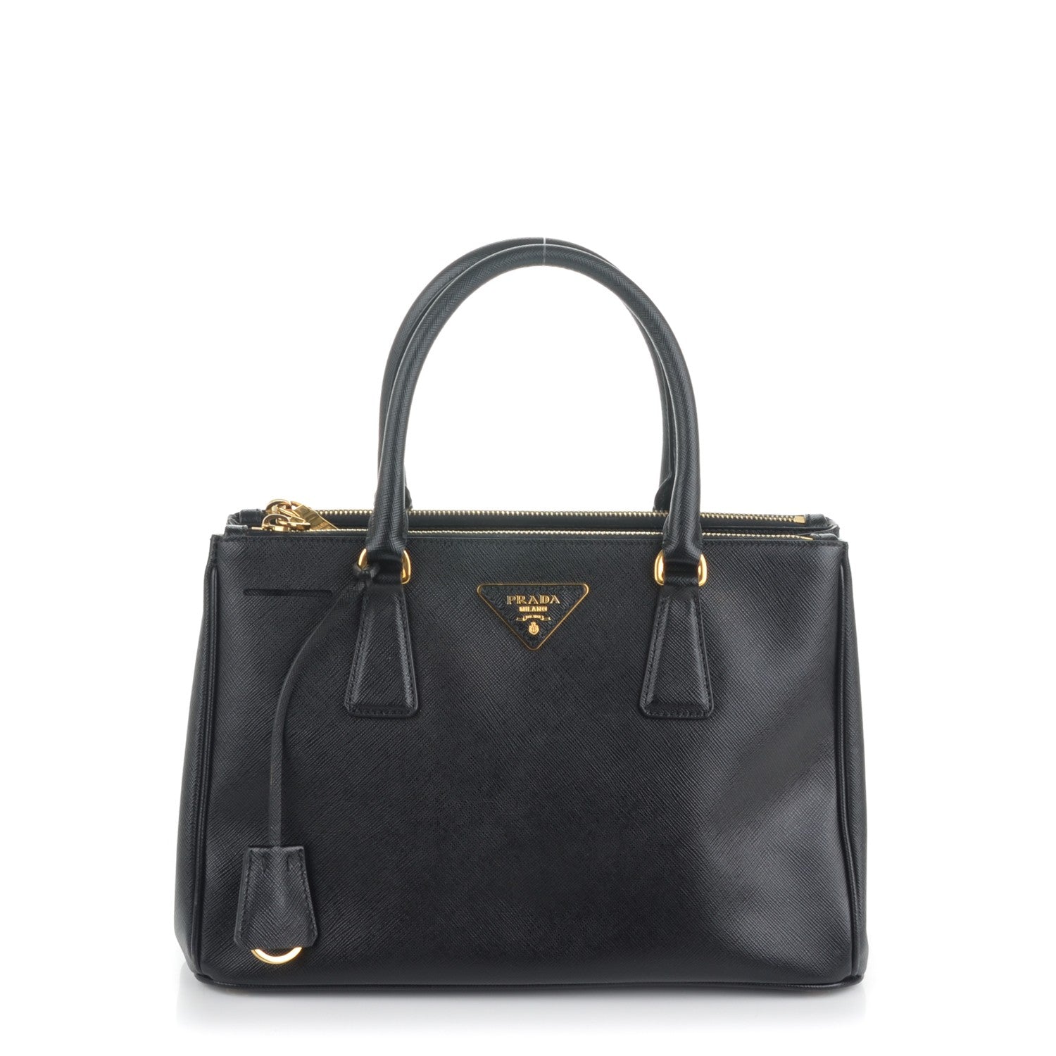 Prada Saffiano Medium Galleria Double Zip Tote Black 1 of 7