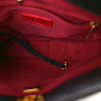 Chanel Caviar Quilted Twist Your Buttons Hobo Black 5 of 10